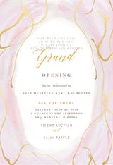 Falling Gold Confetti - Business Event Invitation